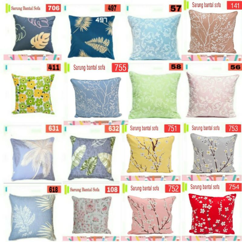 Sarung bantal  + bantal 40x40