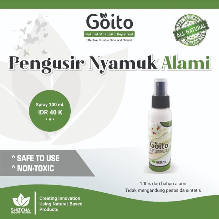 Goito Natural Gel dan Spray pengusir nyamuk ampuh alami praktis aman