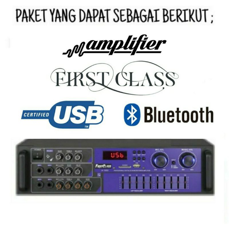 Paket Karaoke BMB CS 750 R Ampli Mixer Bluetooth Mic Wireless Karaoke Smart Tv