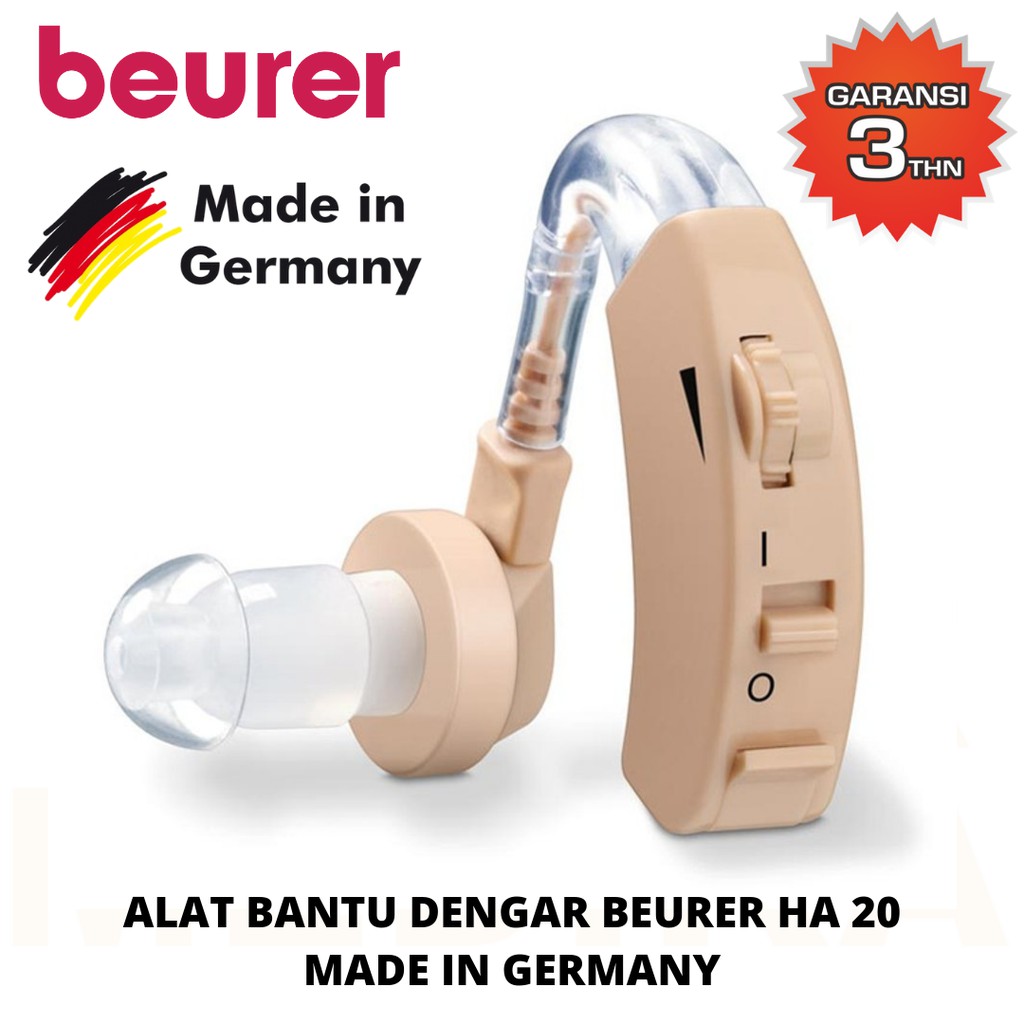 HEARING AID BEURER HA 20 . HEARING AMPLIFIER HA 20 . ALAT BANTU DENGAR UNTUK LANSIA . PENDENGARAN