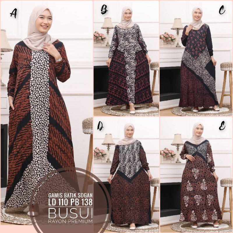 Gamis batik soganan