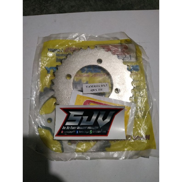 GIR / GEAR BELAKANG SSS 428 YAMAHA RXZ ( VEGA R ,ZR,Z RX S,KING JUPITER Z ,MX) TERMURAH