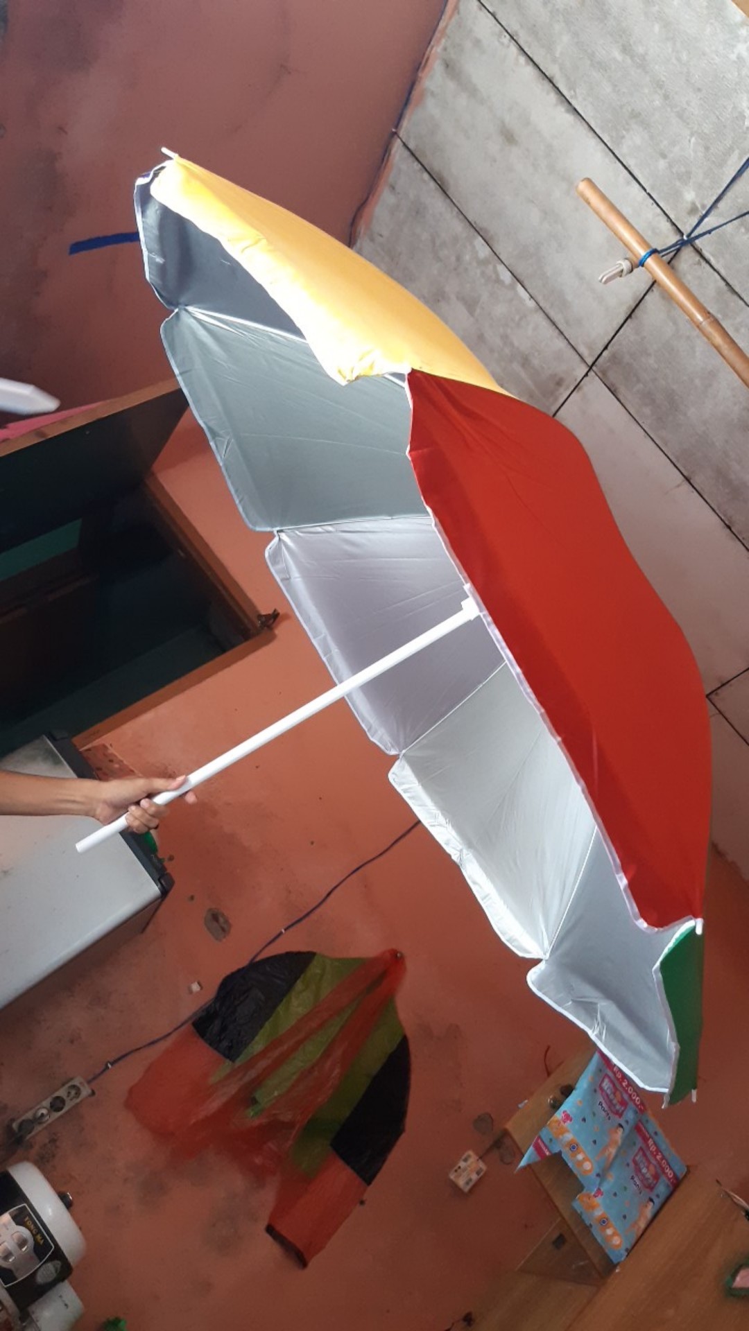 Payung Tenda 180cm Pelangi Payung Pantai/cafe/bazar/pkl