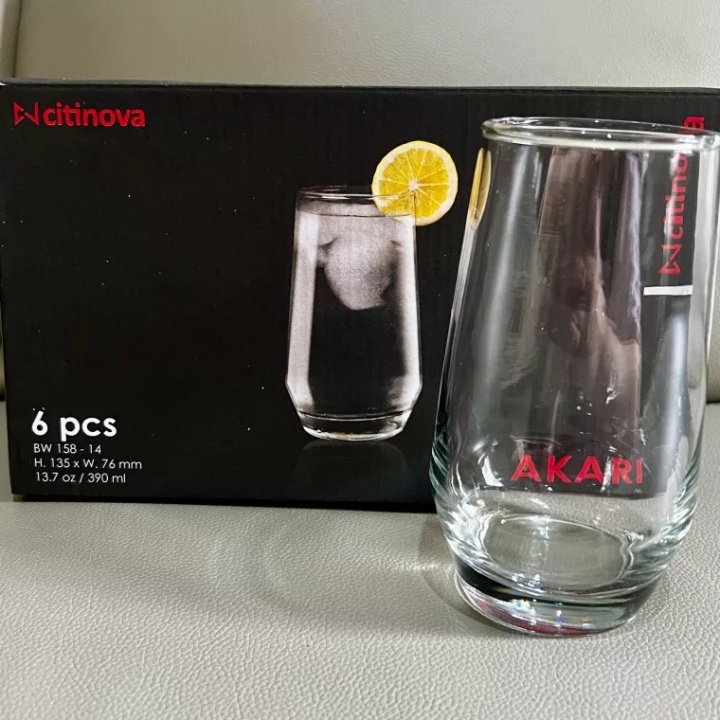 GELAS CITINOVA | GELAS JUS | GELAS AKARI 6PC