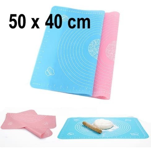 Alas Adonan Kue Silikon Silicone Mat Matras Kue Tatakan Adonan