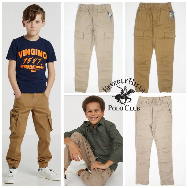 Celana Jogger Anak Laki Laki Beverly Hills Polo Club / Celana Cargo Anak Beverly Polo Original