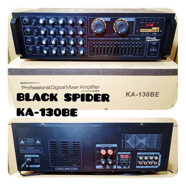 AMPLI BLACK SPIDER KA 130BE PROFESIONAL DIGITAL AMPLIFIER