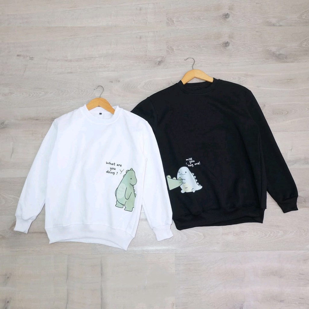 SWEATER COUPLE CUTE DINO / SWEATER COUPLE TEBAL