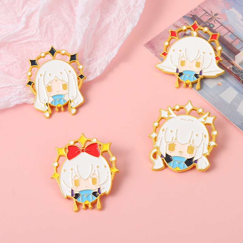 Bros Pin Enamel Desain Karakter Kartun Game of Game Peripheral Sky 6 Gaya Untuk Hadiah