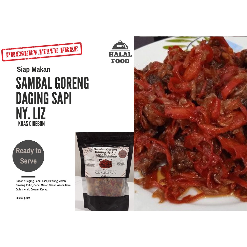 

Sambal Goreng Daging Ny.Liz Makanan Siap Saji, Makanan Siap Makan, Lauk Siap Saji Tanpa Pengawet
