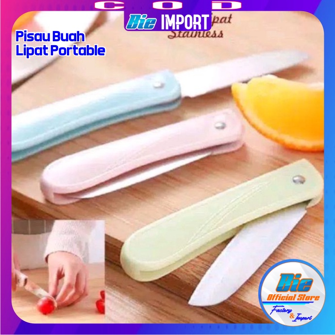 Pisau Buah  &amp; Sayur Lipat Stainless Portable Impor Best Seller