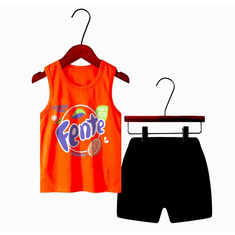 setelan anak singlet karakter fanta 6-12 bulan pakai all size