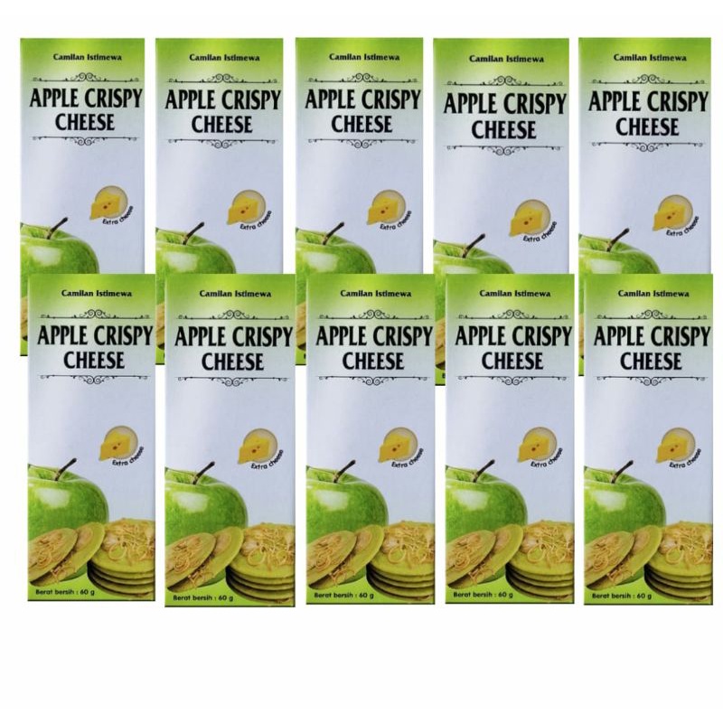 One Mandiri Sukses - Paket Apple Crispy Cheese Isi 20 pcs - Lebih Hemat - Oleh Oleh Khas Malang Batu