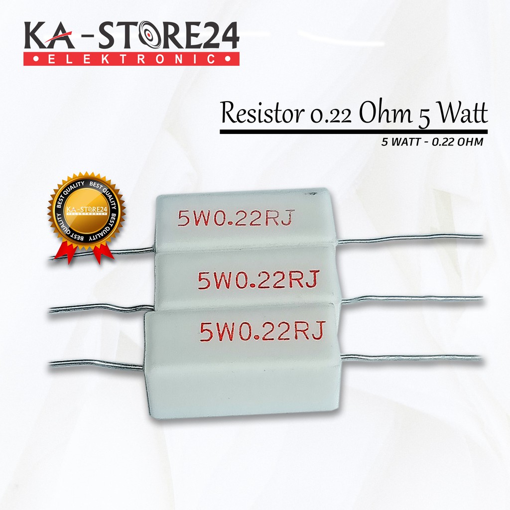 Resistor 0.22 ohm 5 Watt - Resistor Kapur