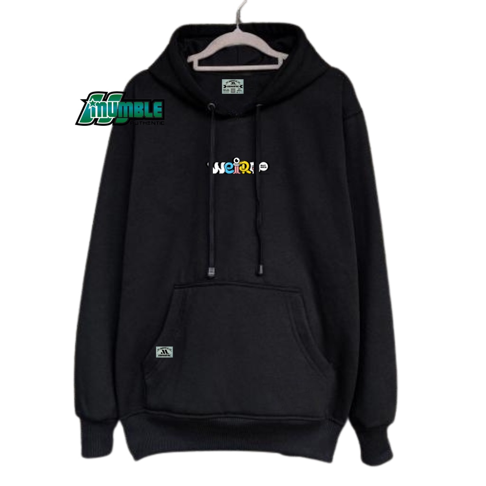 Sweater Hoddie Pria Warna Hitam Distro Bandung Brand Local Mumble Authentic Sweatshirt Terbaru 2022 Hodi Cowok