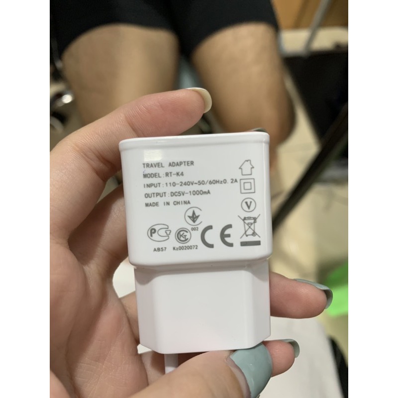 Adaptor Kepala charger ORIGINAL 1A 1 ampere Robot smartwatch jam tangan iwo