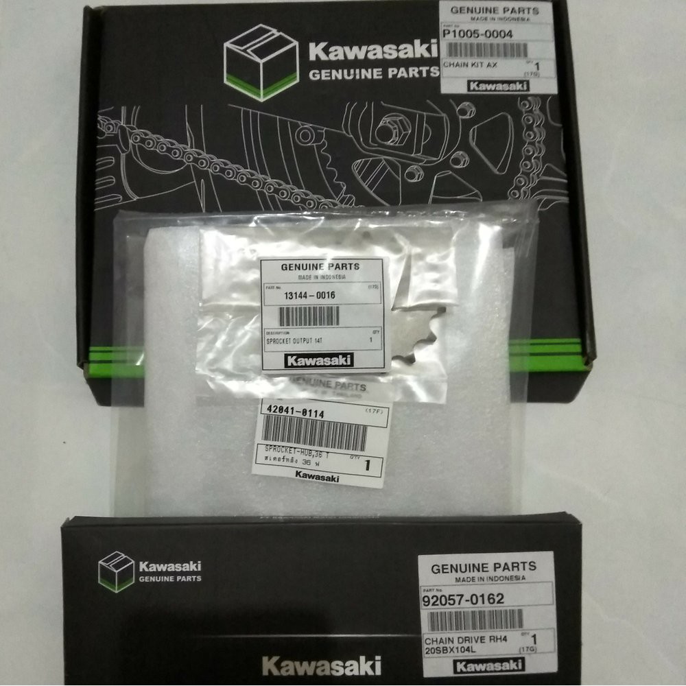 BARU Gear Gir set Kawasaki Athlete Asli Original Kawasaki Genuine Part