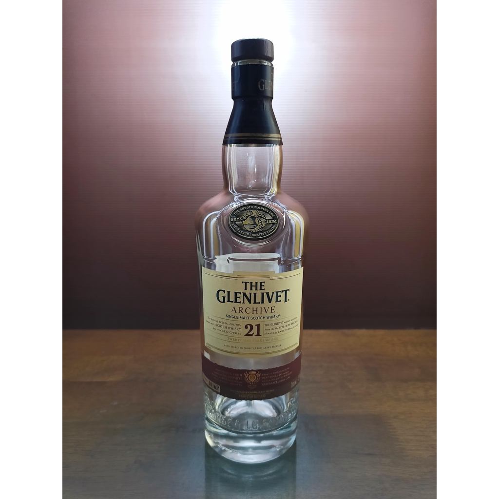 Botol bekas miras The Glenlivet 21 Uk. 700 ML