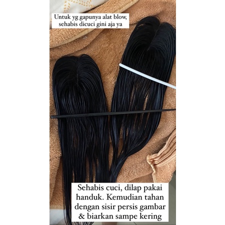 S30 P30 Toupee human Hair / Tempelan penutup botak rambut asli / toupee tipis layer rambut asli / hair top / hair topper (skin lace toupee)