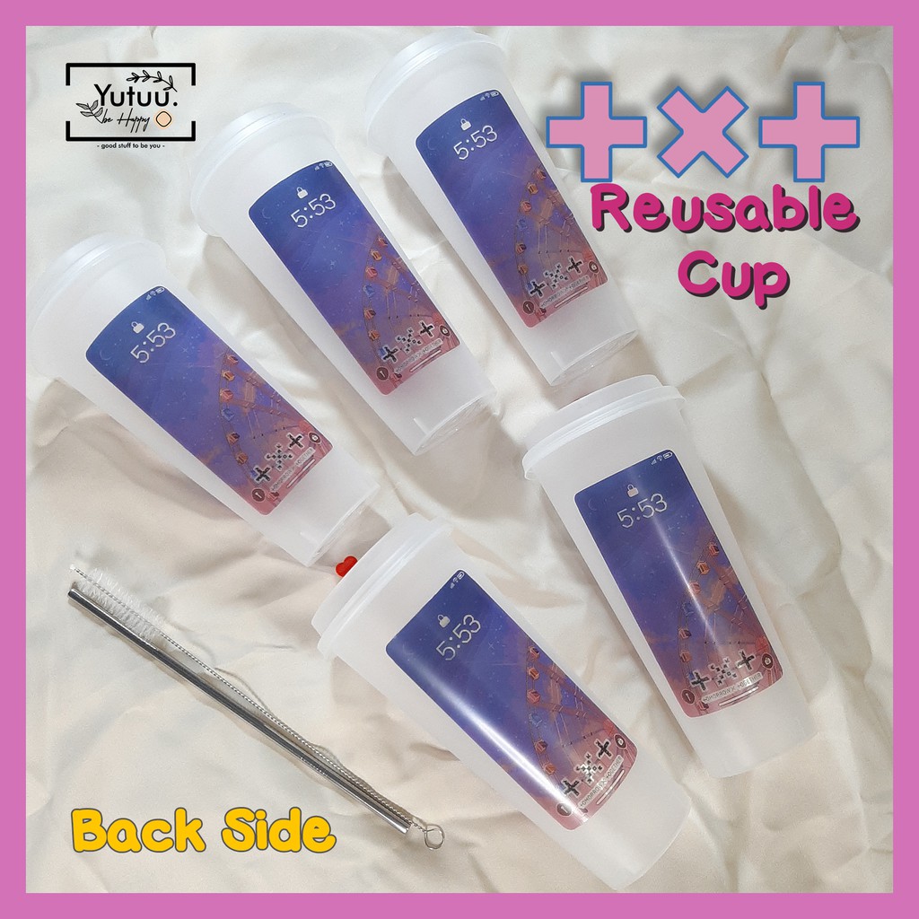 TXT Reusable Cup/ KPOP Reusable Cup (BACA DESKRIPSI) PO fanmade