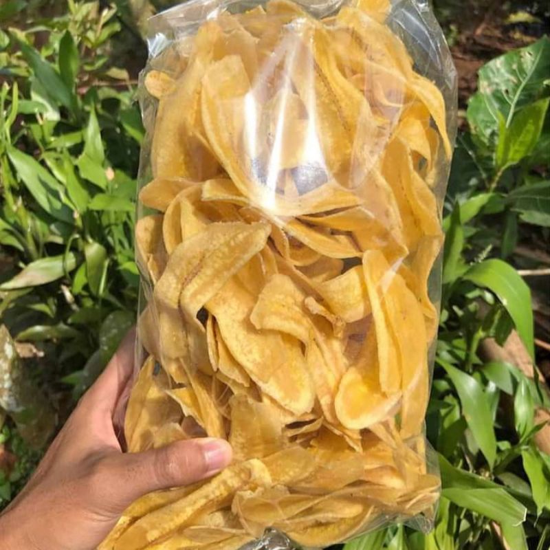 

Kripik Keripik pisang gurih renyah 500gr