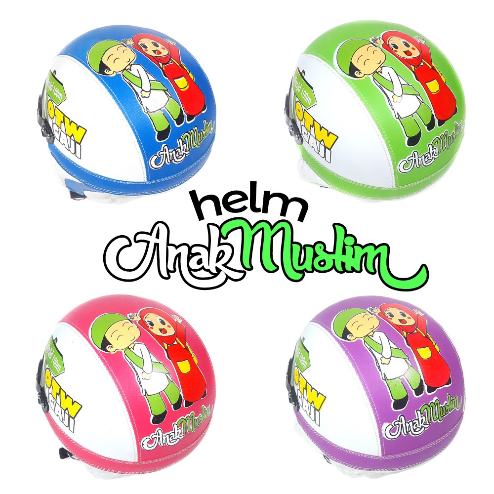 Helm Anak Muslim Retro