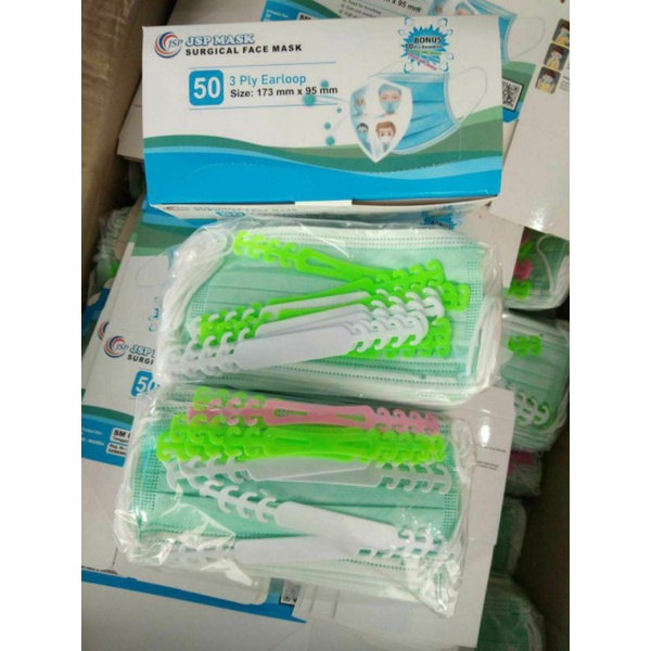 Masker JSP 3 Ply Warna Hijau