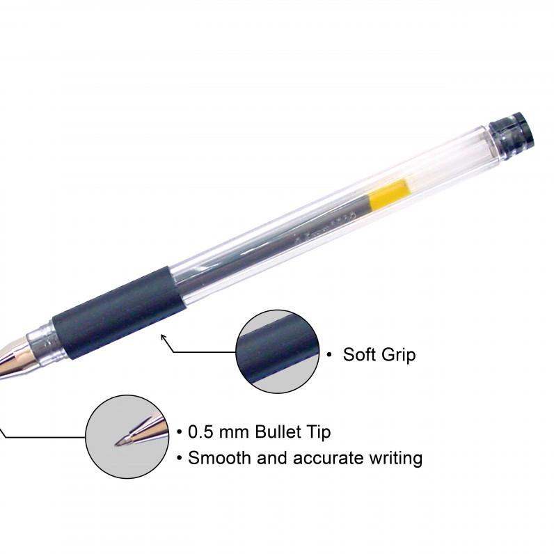 

べ Gel pen Pulpen joyko King Jeller JK-100 0.5mm Hitam - Lusinan (12 pcs) ⇘