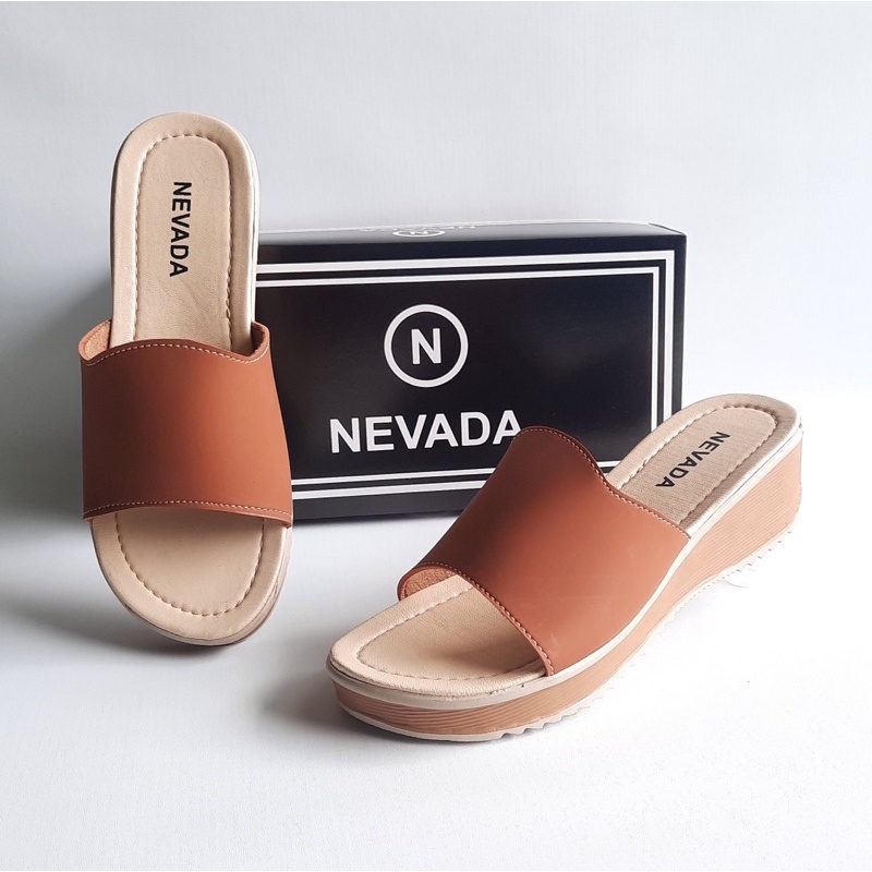 DISKON DAY! Wedges Sandal Selop - Sandal Selop Nevada - Sandal Wedges Termurah