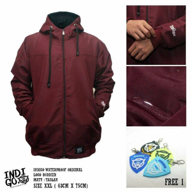 Jaket Hoodie Ziper Taslan Waterpoof Simple Fashion Pria Jaket Hoodie Ziper Taslan Waterpoof Simple Fashion Pria