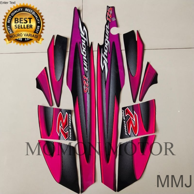 Sticker striping suzuki shogun 125 r 2005 2006 ungu