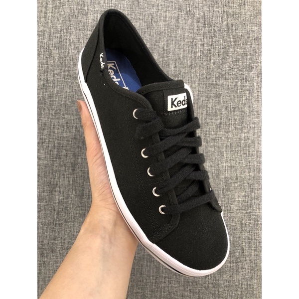 black ked sneakers