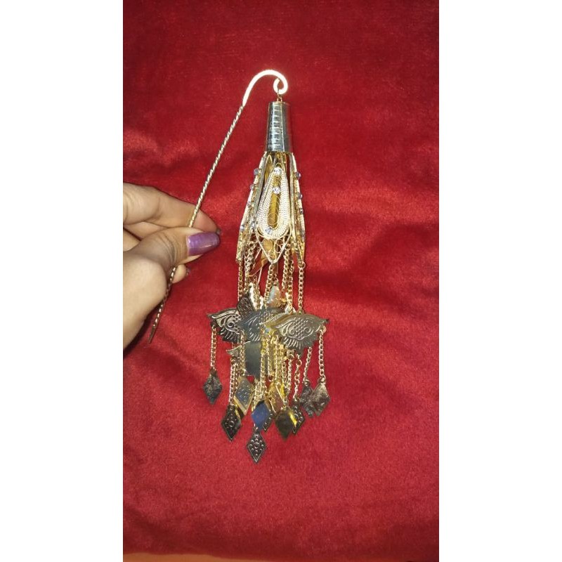 Jurai Lonceng Bunga Kenanga CRYSTAL Aksesorie Pengantin Aceh