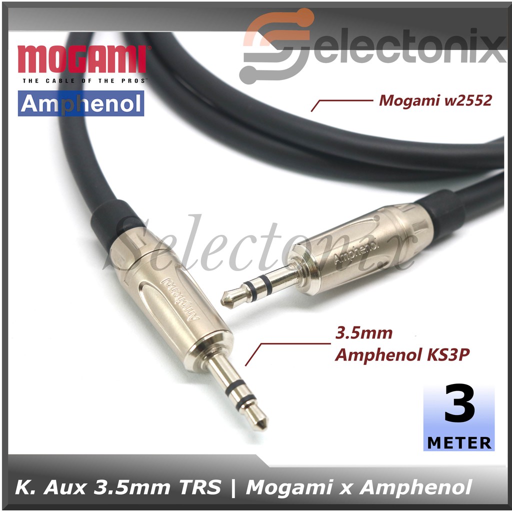 Kabel Aux Amphenol x Mogami 2552 [3m]