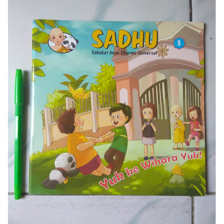 Buku anak SADHU 3 Yuk ke wihara yuk