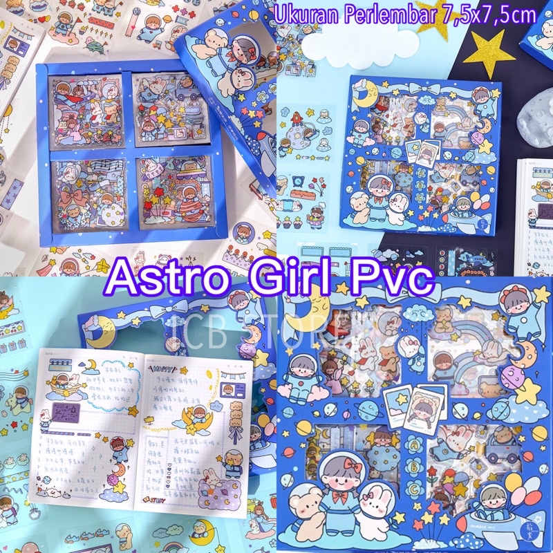 1 Lembar Stiker Aesthetic Tumblr Hp / Stiker Lucu Telado-ASTRO GIRL PVC
