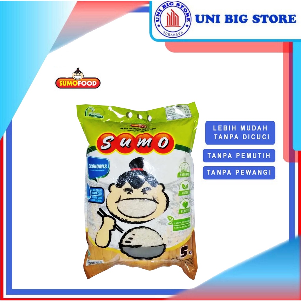 

Beras Premium Sumo Hijau 5 kg