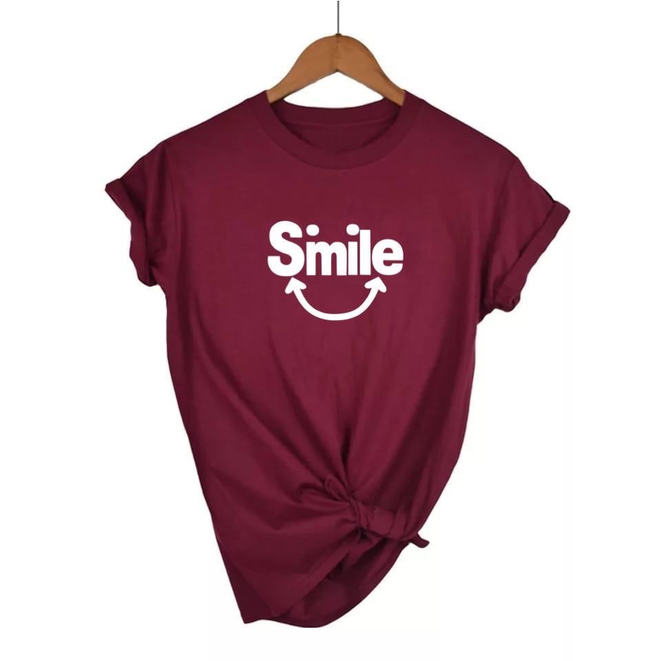 kaos distro wanita smile Oneck