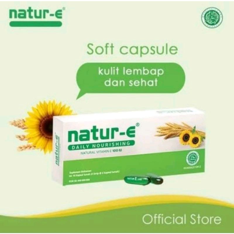 Natur E vitamin kulit 100 iu isi 32 / natur E 100 iu isi 16