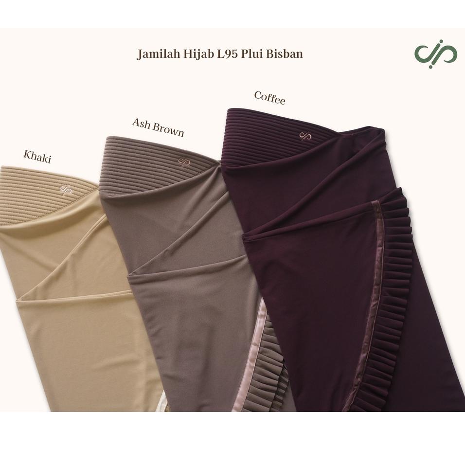 Hot Sell.. JAMILAH HIJAB L95 PLUI BISBAN HIJAB INSTAN UKURAN L PANJANG 95 CM BAHAN JERSEY