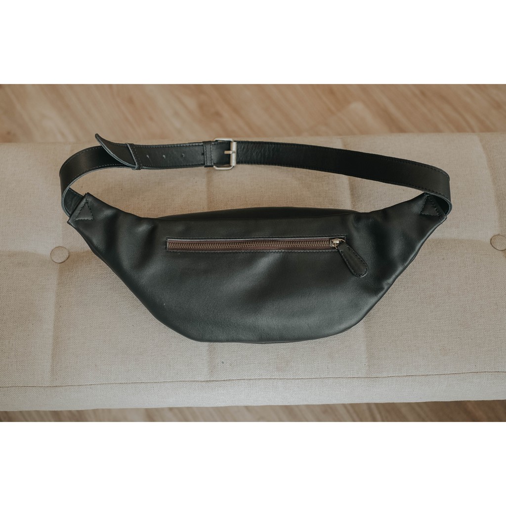 Shoeka - Waistbag Kulit - Kulit Asli - Model Arta (Unisex)