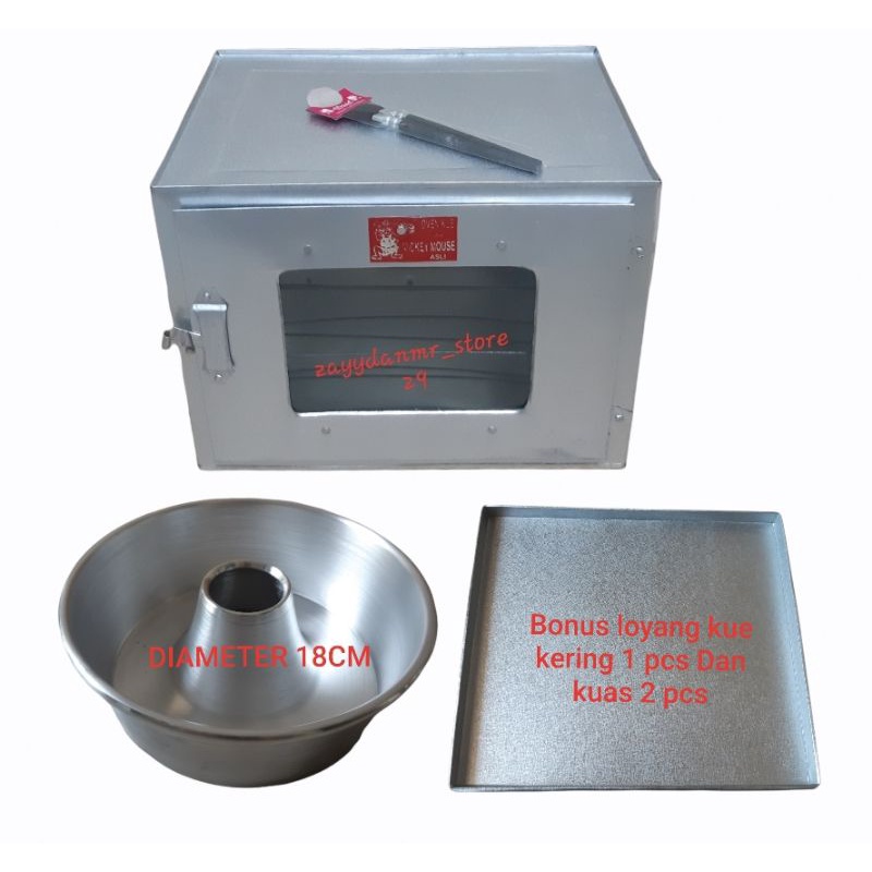 Terlaris Oven Kompor Tangkring susun 3 Dan Loyang Kue Bolu Macam~Macam Ukuran