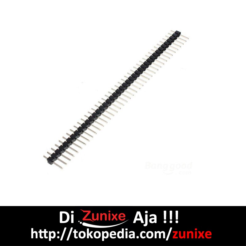 Pin Header Male 40 PIN  Single Row 1 x 40 Lurus Straight 2.54mm Connector