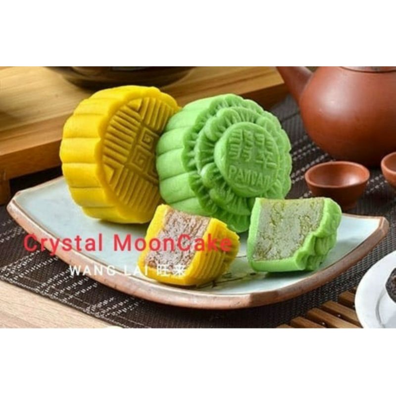 Kue Bulan WANGLAI MEDAN HALAL| Kristal Mooncake Wang Lai | TIONG CIU PIA |Empat Rasa Mini ( 8 pcs)