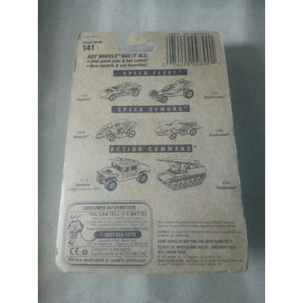 hotwheels SHOCK FACTOR HW COLLECTOR NO 141 hw lawas