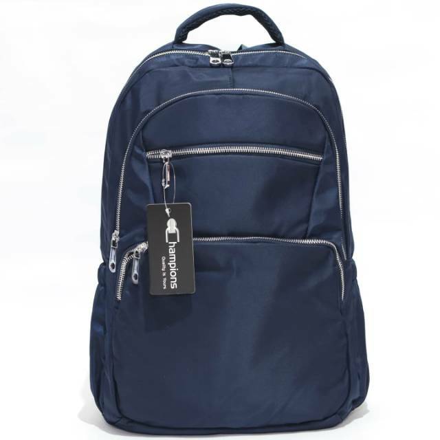 Champions 297 Tas Ransel Pria Import Besar slot Laptop 16" Anti Air Selipan Koper