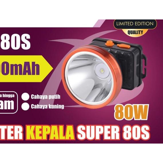 ❆ Senter Kepala 80 Watt Probest PB-80S ☼