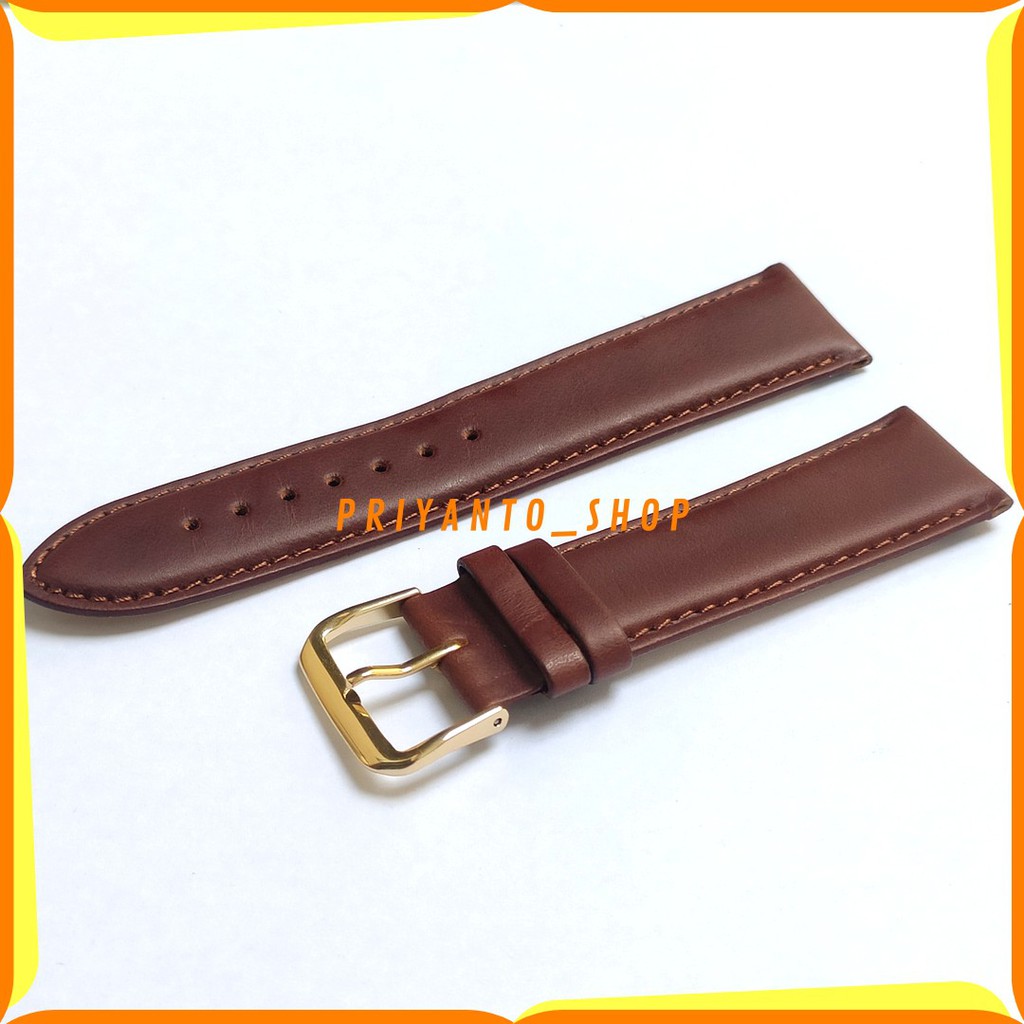 Tali Kulit Jam Tangan Asli 22mm Strap Watch Bend 22mm Tipis G22mm