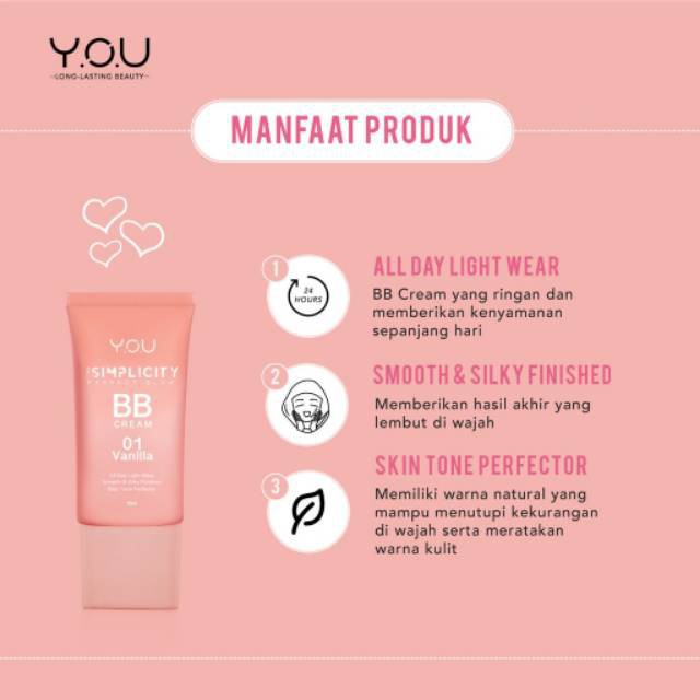 YOU THE SIMPLICITY PERFECT GLOW BB CREAM 25ML