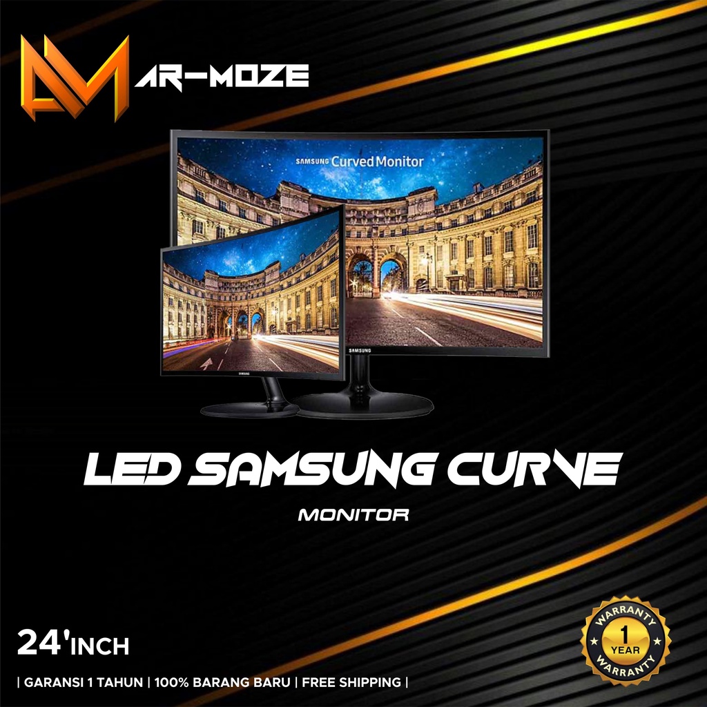 Monitor Samsung Curved 24 Inch CF390 / 24" LED Monitor PC